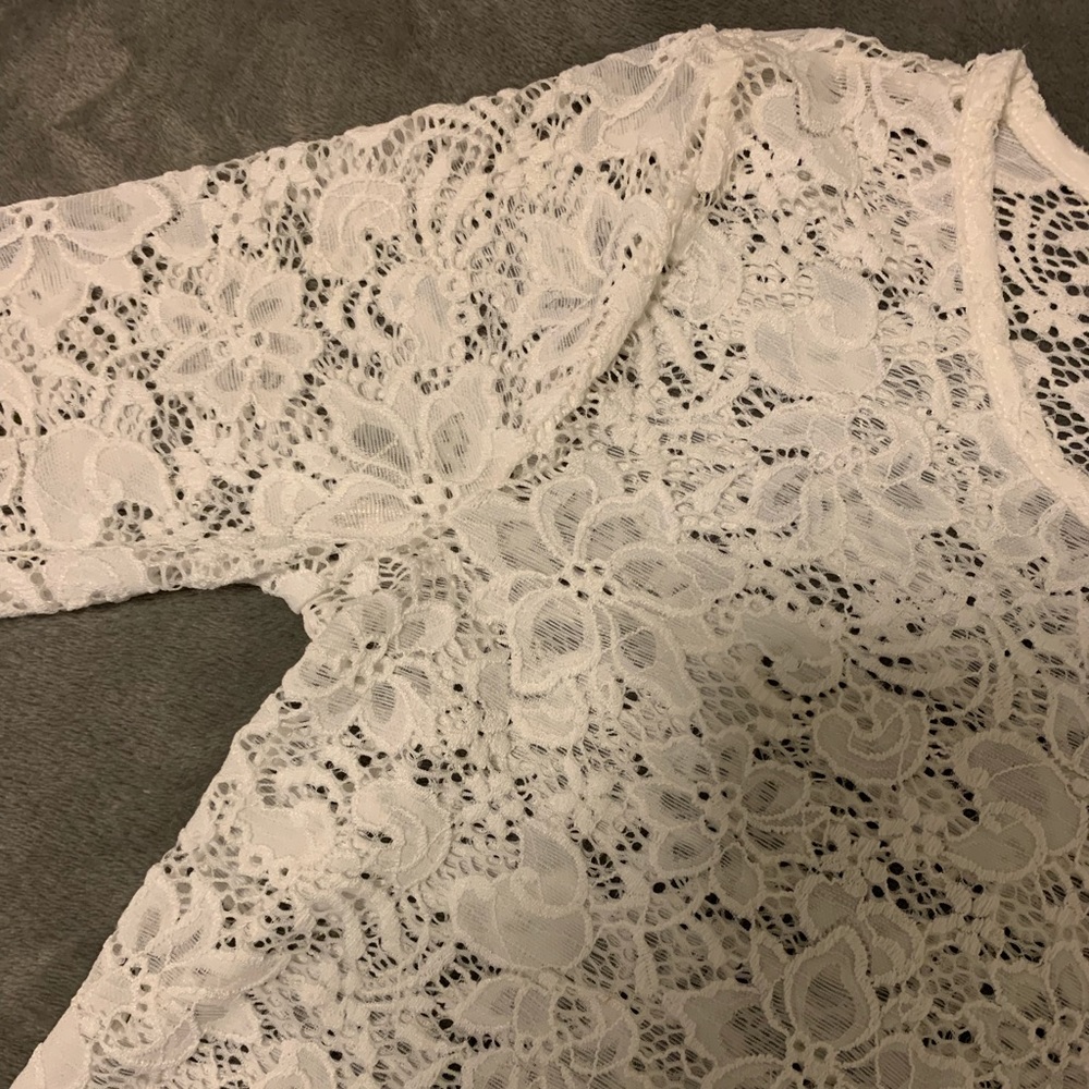 Hollister Floral Lace Long Sleeve